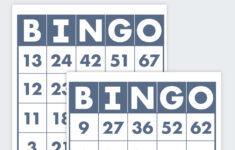 Printable Bingo Cards For Large Groups Free