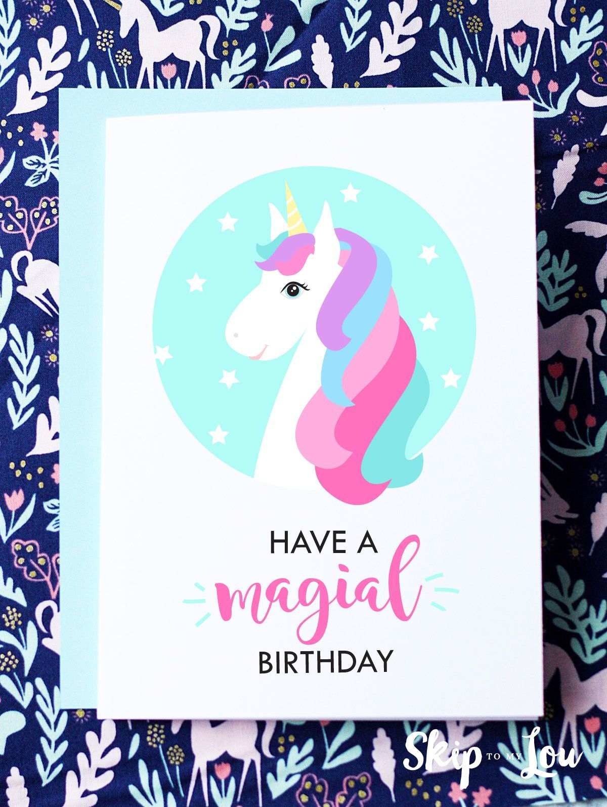 Free Printable Birthday Cards | Free Printable Birthday Cards - Free Printable Unicorn Birthday Card