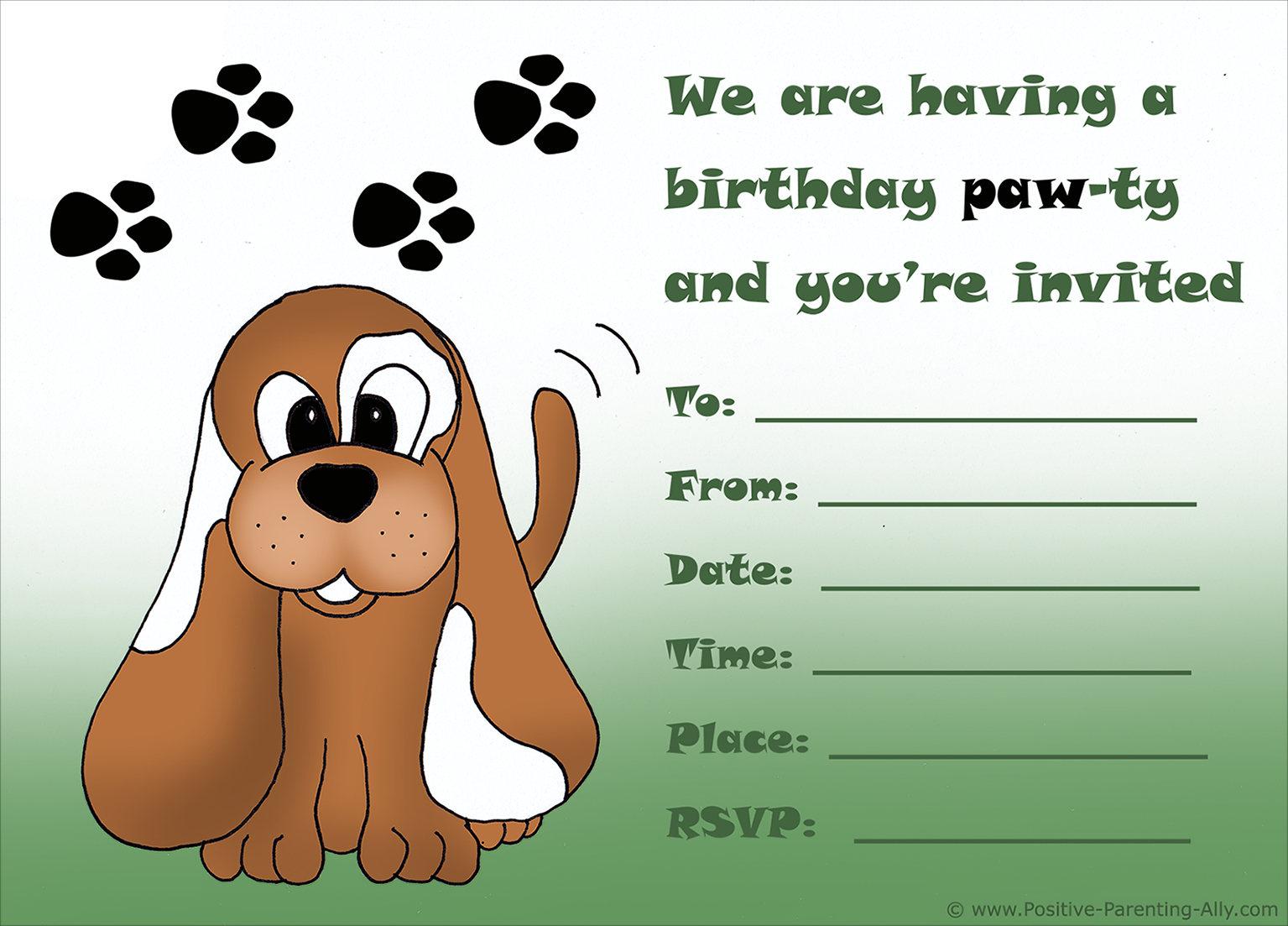 Free Printable Birthday Party Invitations For Kids: High Resolution - Free Printable Animal Party Invitations