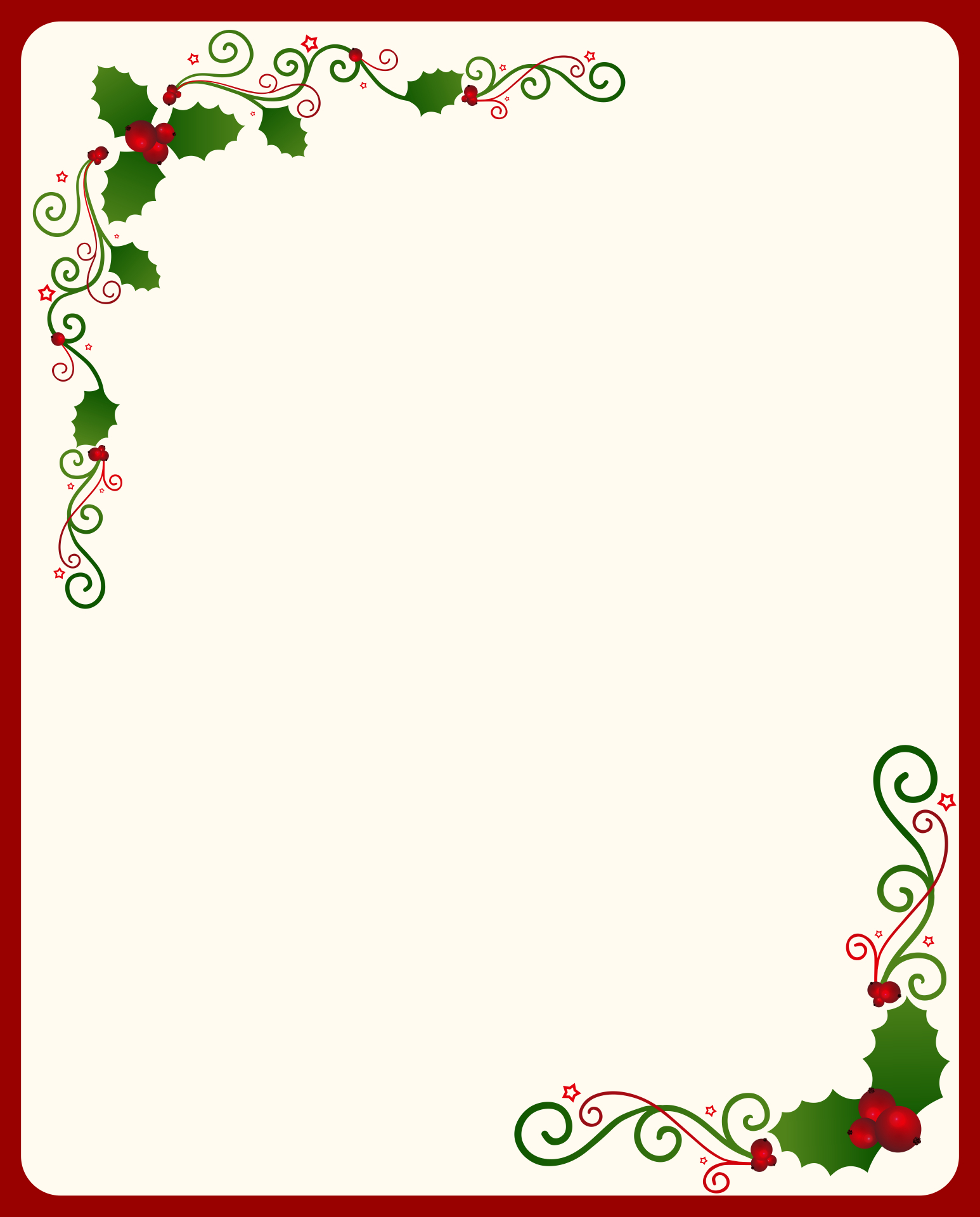 Free Printable Borders Christmas Stationery | Printablee - Free Printable Christmas Stationery Borders