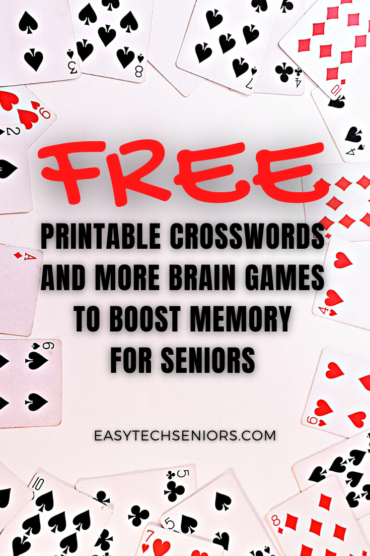 Free Printable Brain Games To Boost Memory For Seniors | Brain - Free Printable Games For Elderly