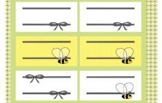 Free Printable Bee Name Tags