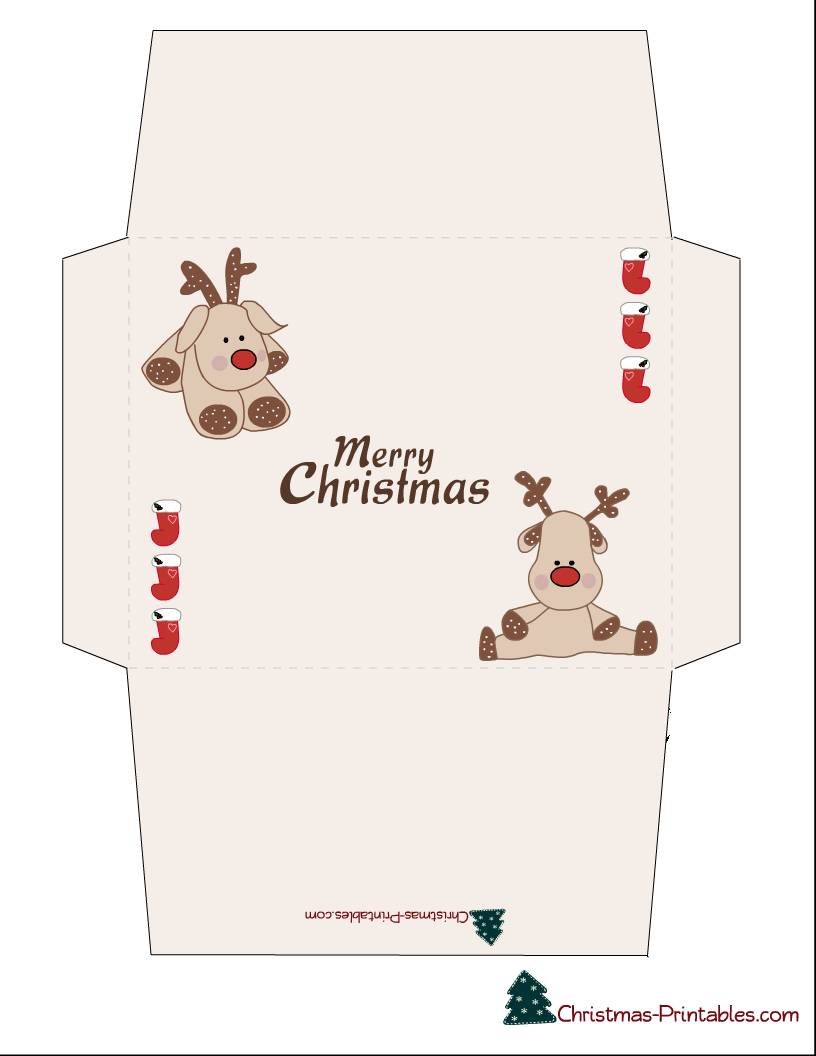 Free Printable Cute Christmas Envelopes - Free Printable Cute Envelopes