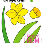 Free Printable Daffodil Craft Template | Daffodil Craft, Spring   Printable Pictures Of Daffodils