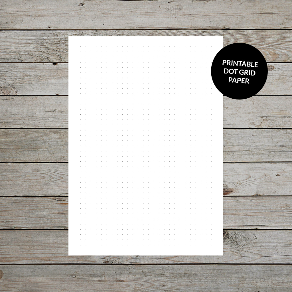 Free Printable Dot Grid Paper For Bullet Journaling - Free Printable A5 Journal Pages
