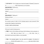 Free Printable Easy To Edit Contract And Agreement Templates   Free Printable Agreement Forms