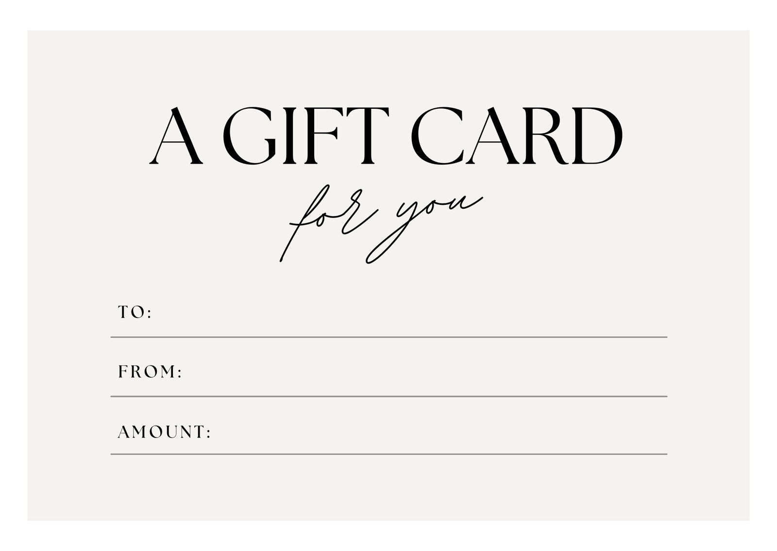 Free, Printable Gift Certificate Templates To Customize | Canva - Printable Gift Cards For Free