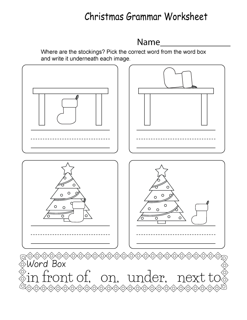 Free Printable Grammar Worksheets Christmas | K5 Worksheets - Free Printable Christmas Grammar Worksheets