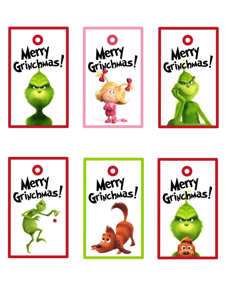 Free Printable Grinch Christmas Gift Tags | Baking You Happier - Free Printable Grinch Gift Tags