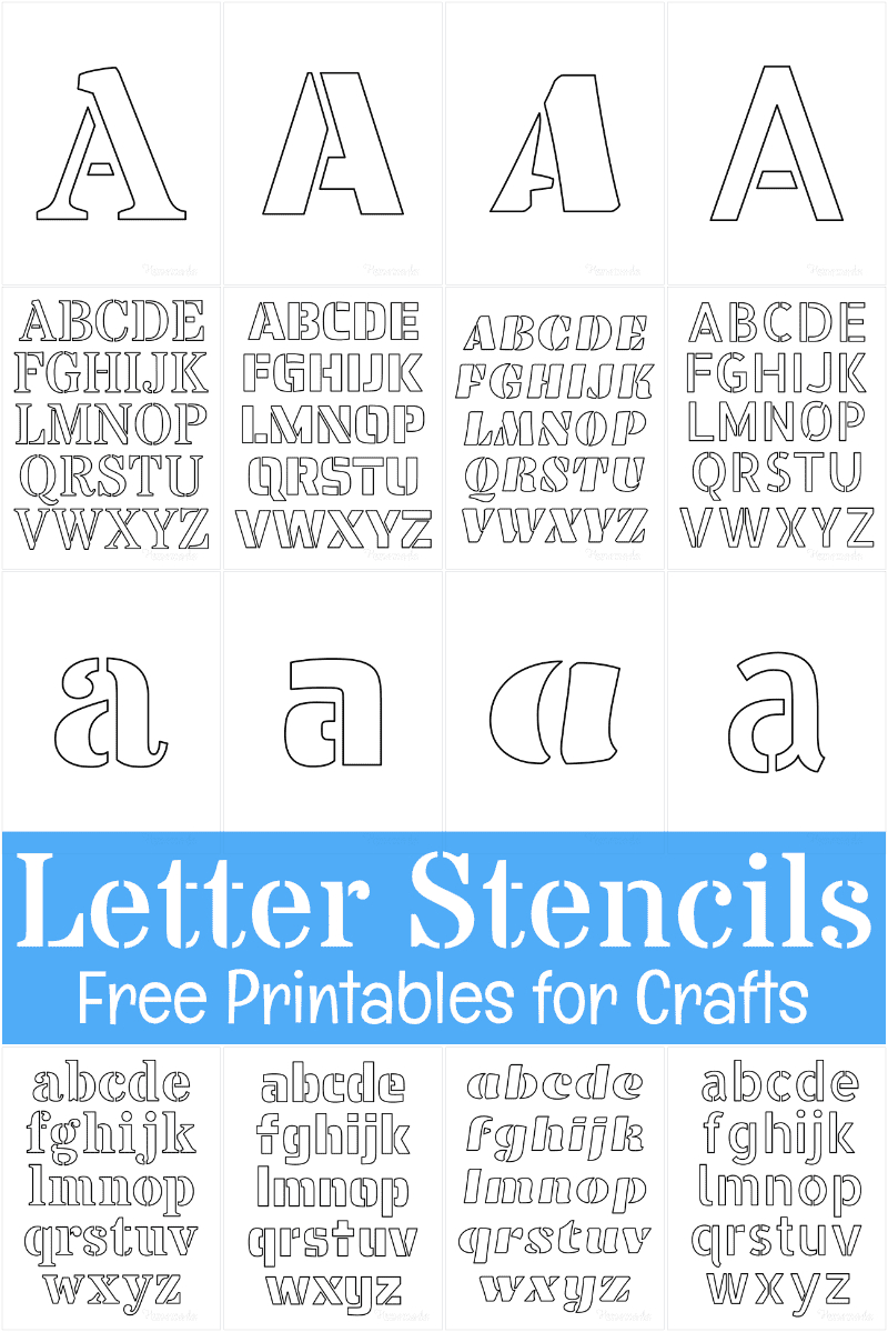 Free Printable Letter Stencils For Crafts - Free Printable 5 Inch Letter Stencils