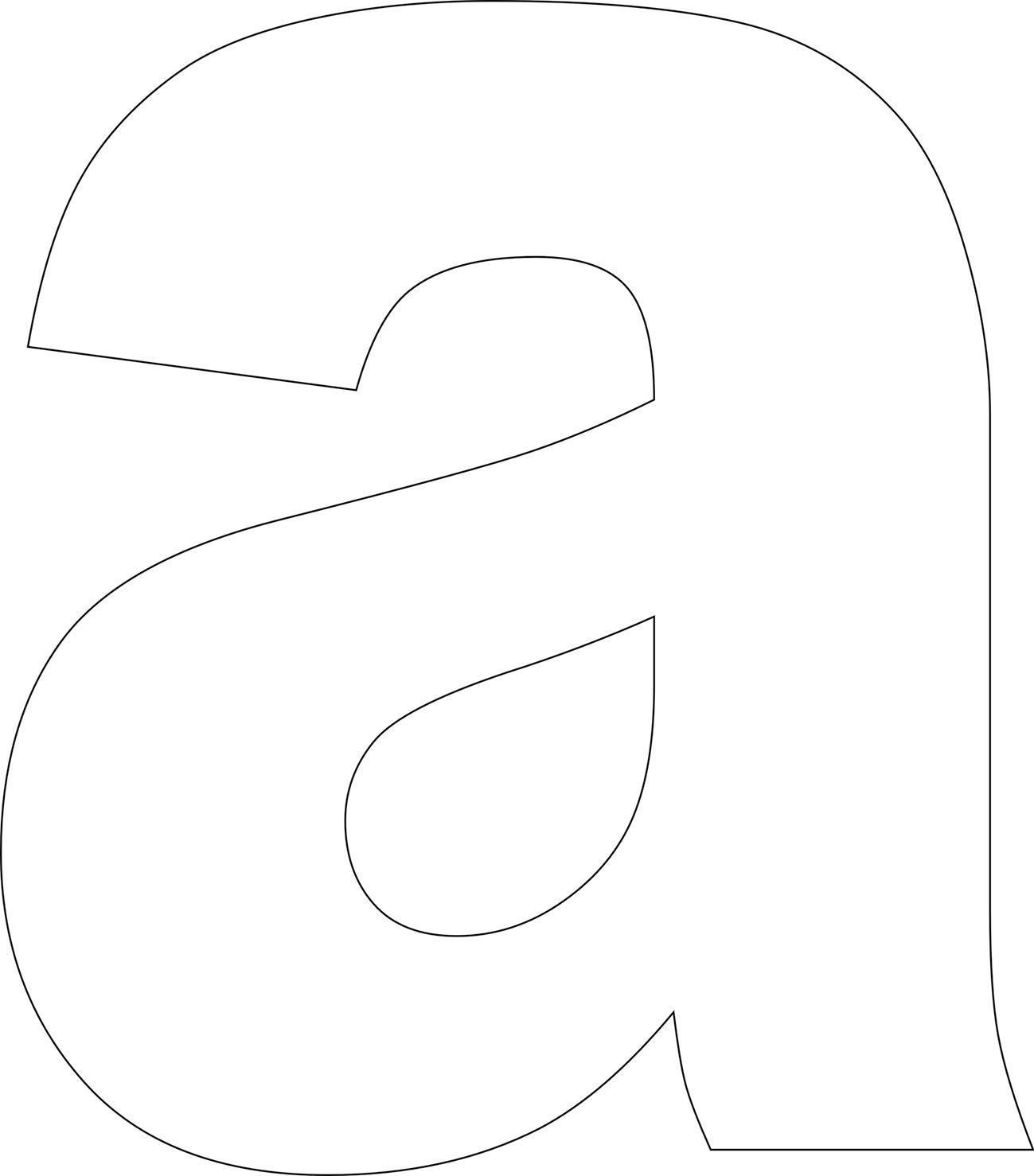 Free Printable Lower Case Alphabet Letter Template - Free Printable A4 Letters Of The Alphabet