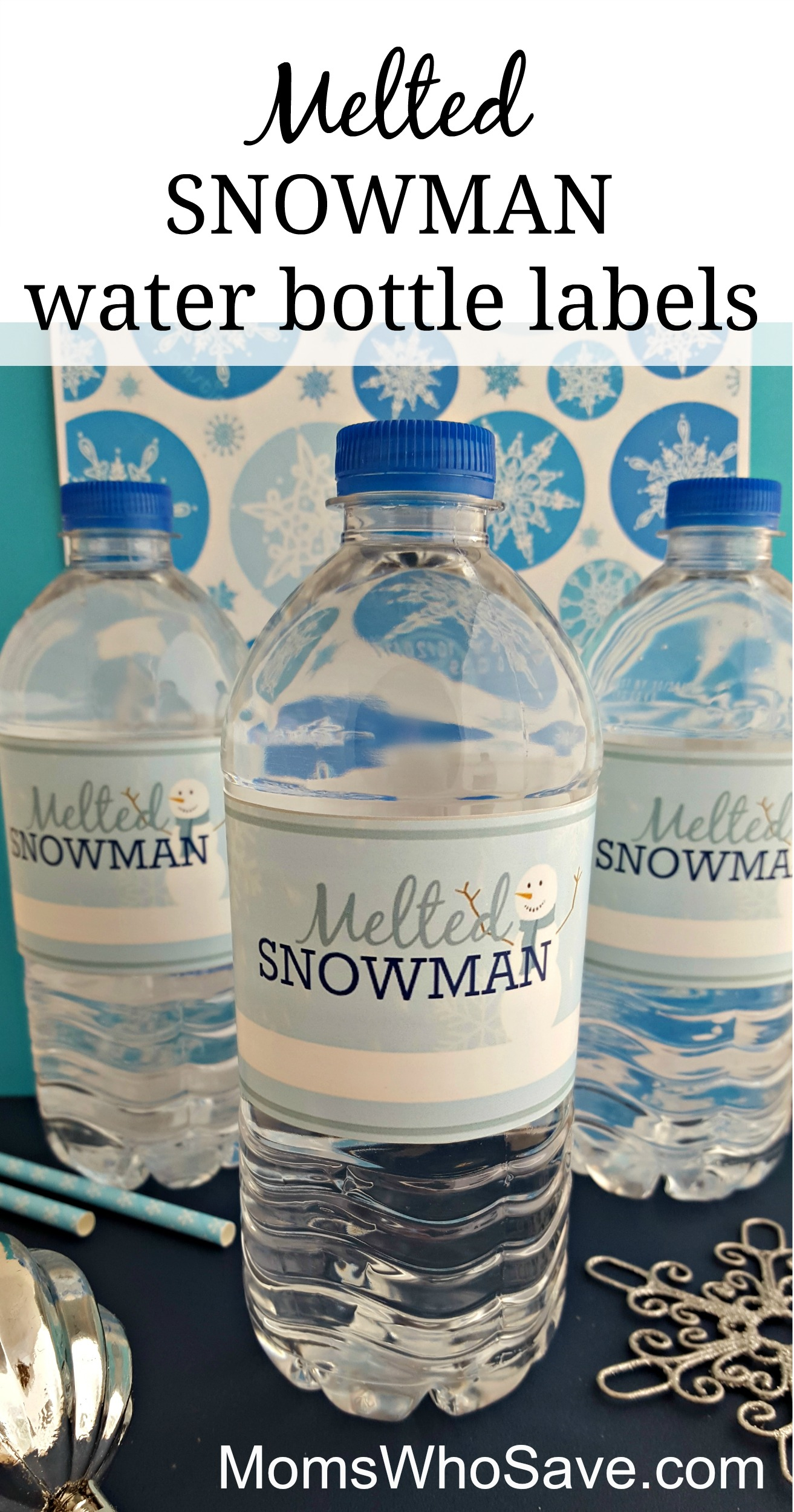 Free Printable Melted Snowman Water Bottle Labels: Easy Diy - Free Diy Printable Water Bottle Labels