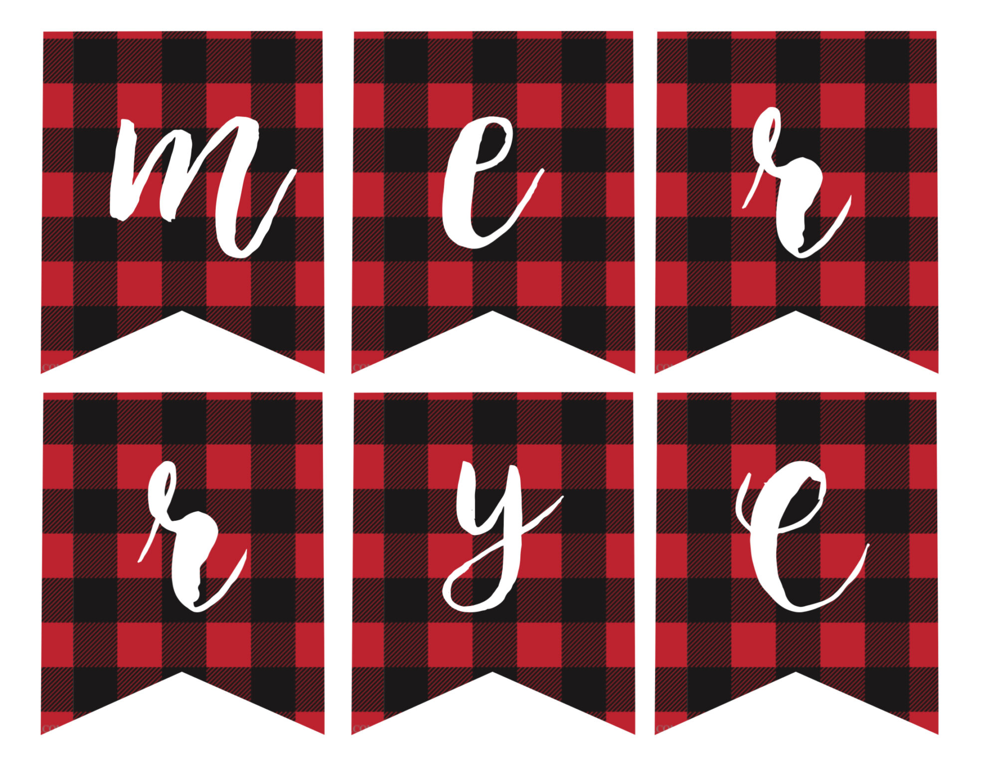 Free Printable Merry Christmas Banner - Paper Trail Design - Free Printable Christmas Banner Letters