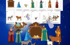 Free Printable 3D Nativity Scene