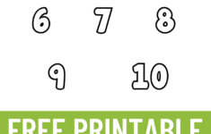 Free Printable Bubble Numbers 1-20