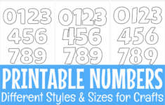 Free Printable Number Stencils 1-20