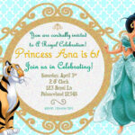 Free Printable Princess Jasmine Invitation Template   Printable   Free Printable Princess Jasmine Invitations