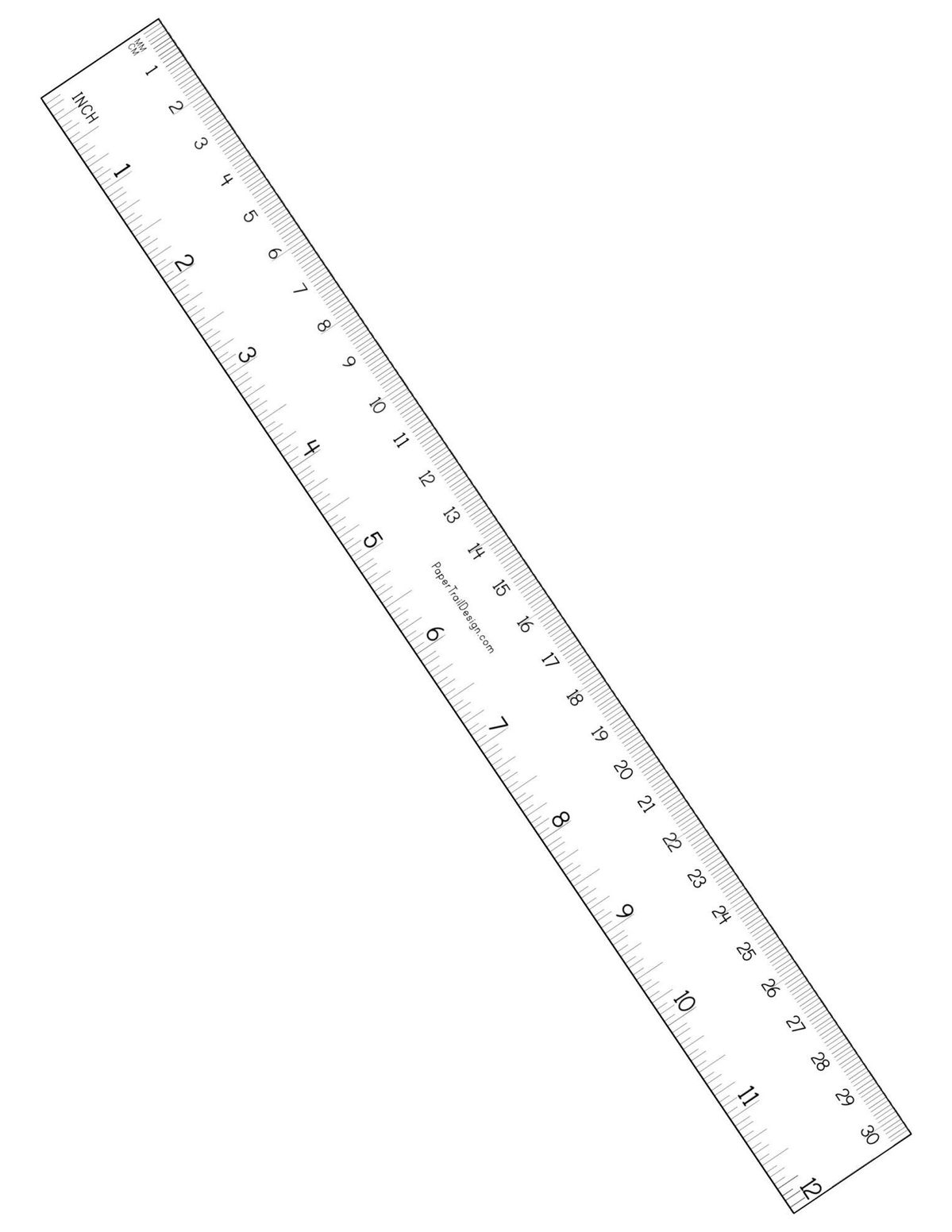 Free Printable Ruler {Inches And Cm} - Paper Trail Design - Free Printable 6 Inch Rulers