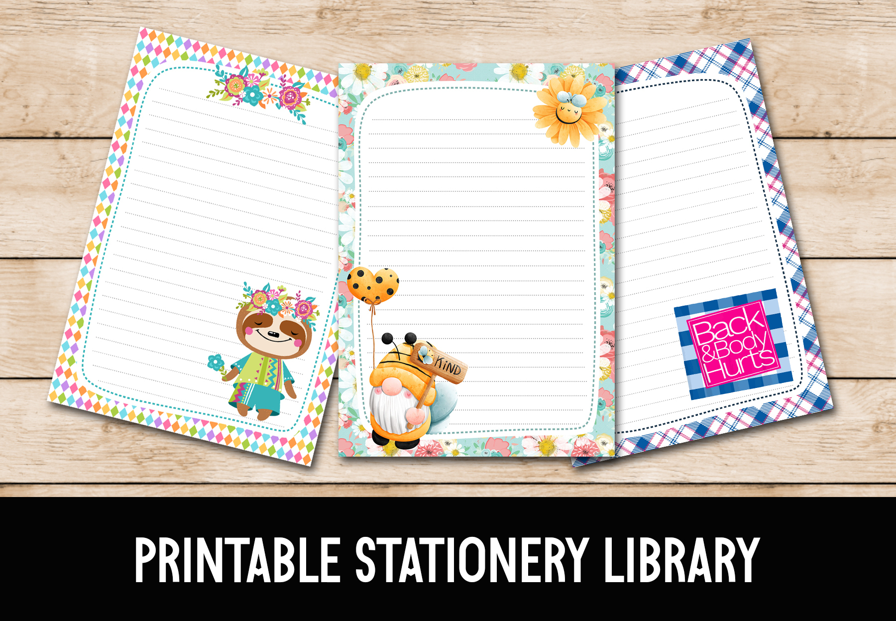 Free Printable Stationery Full Page | A5 | Half Page | Envelopes - Free Printable Stationery Envelopes