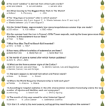 Free Printable Summer Trivia Quiz   Free Printable Trivia Games