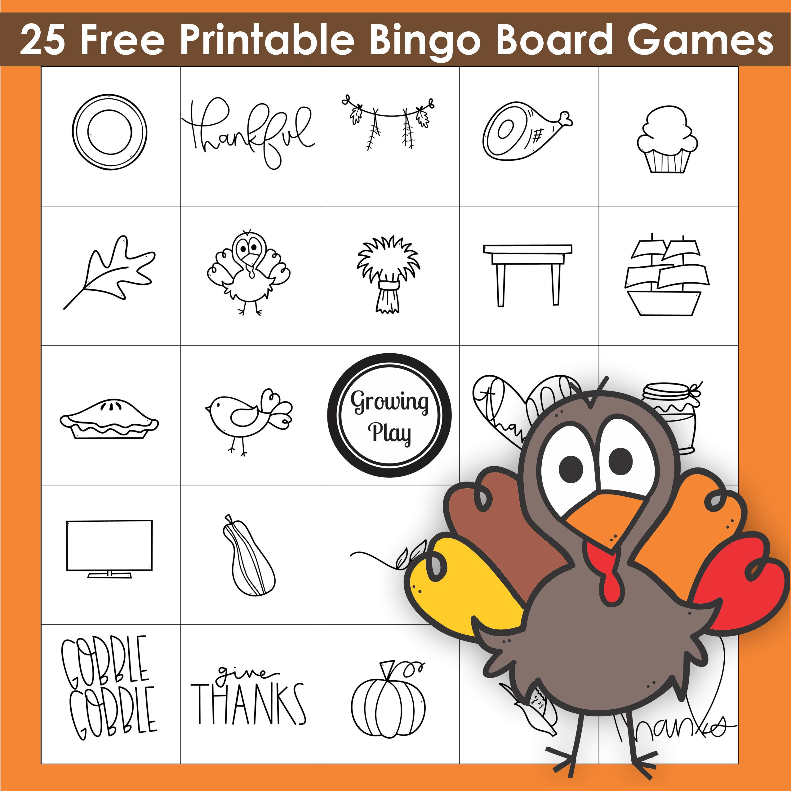 Free Printable Thanksgiving Bingo Cards For Large Groups - Growing - Printable Bingo Cards For Large Groups Free