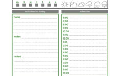 Free Printable Itinerary Templates