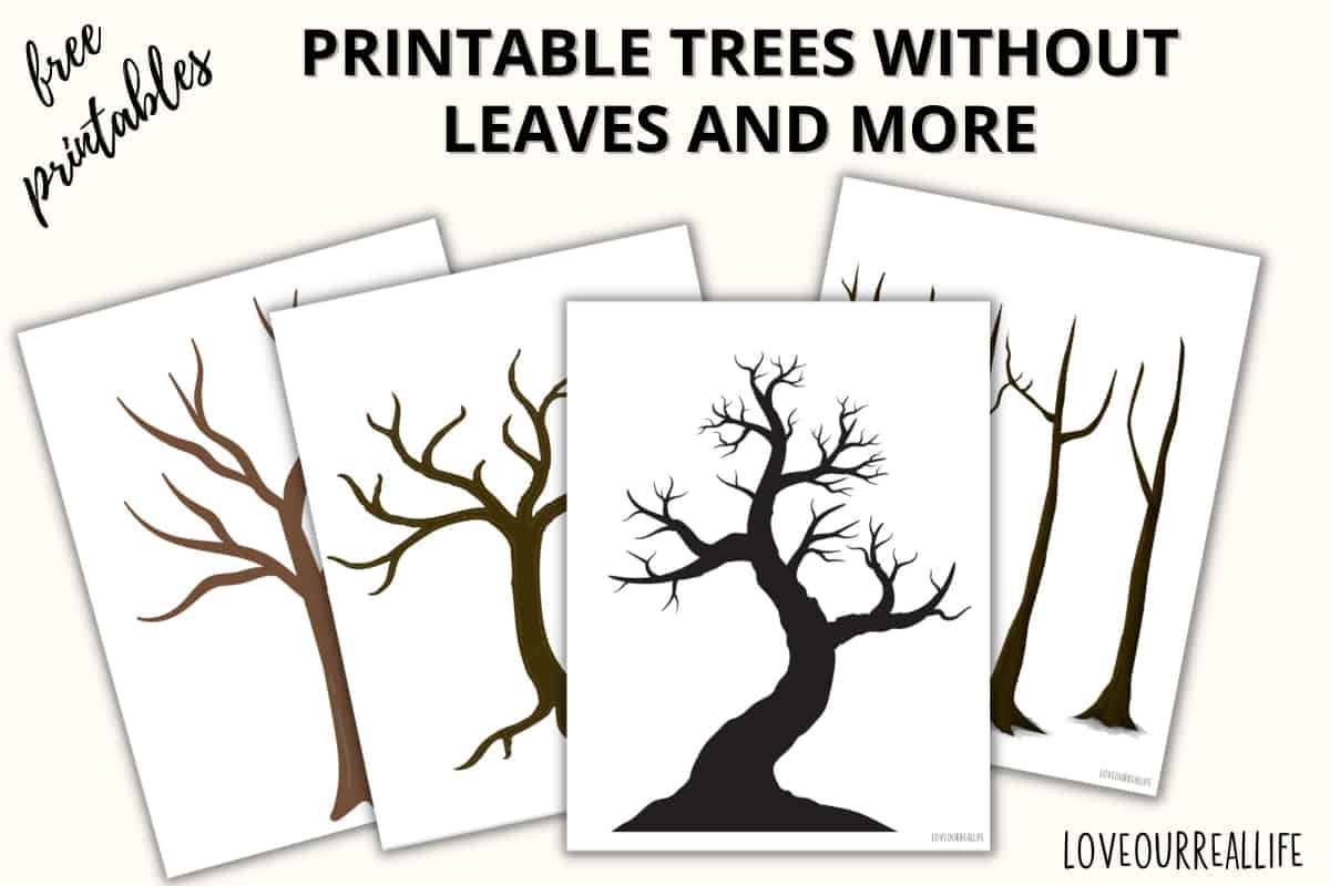 Free Printable Trees Without Leaves Template - 19 Pages ⋆ Love - Free Printable Pictures Of Trees