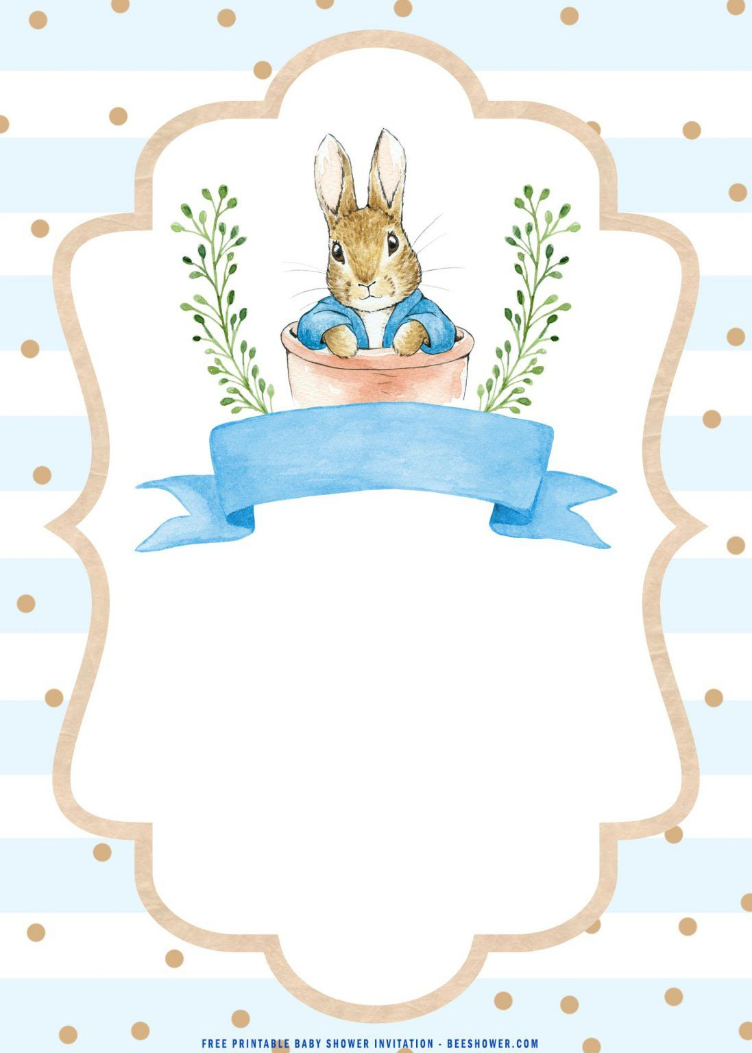 Free Printable) – Watercolor Peter The Rabbit Baby Shower - Free Printable Peter Rabbit Images