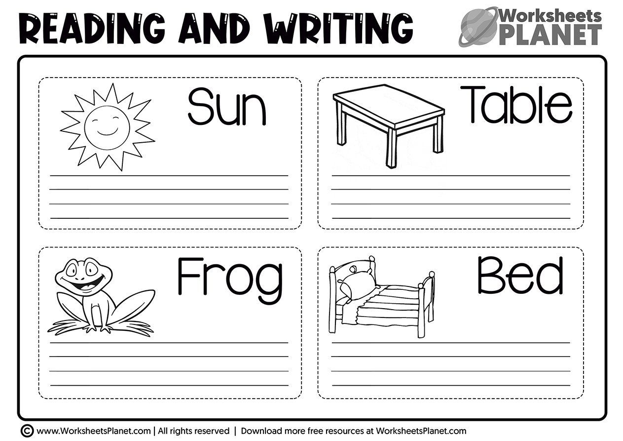 Free Printable Worksheets For Kindergarten - Free Printable Homework For Kindergarten