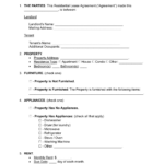 Free Rental / Lease Agreement Templates (15)   Pdf | Word – Eforms   Free Lease Agreement Online Printable