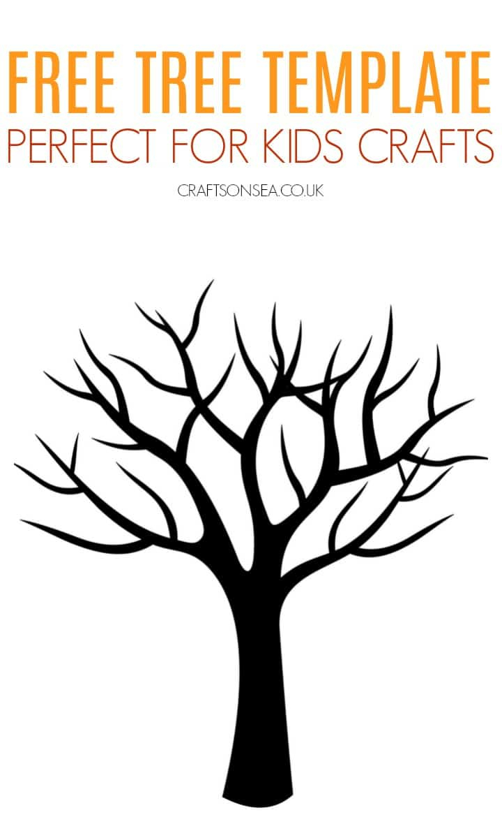 Free Tree Template (Printable Pdf) - Crafts On Sea - Free Printable Pictures Of Trees