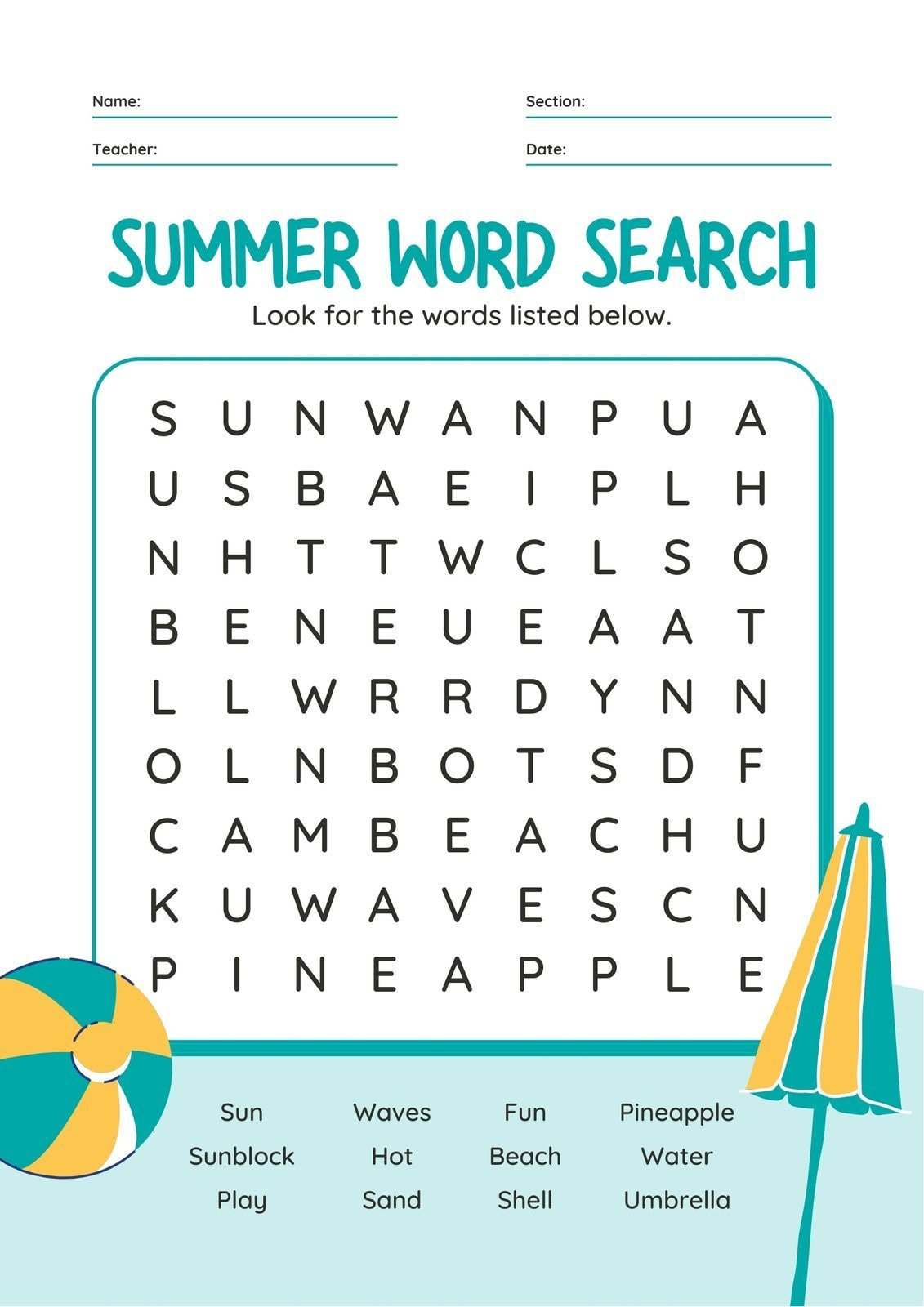Free Word Search Maker – Make Your Own Word Search | Canva - Free Online Printable Word Search Puzzle Maker