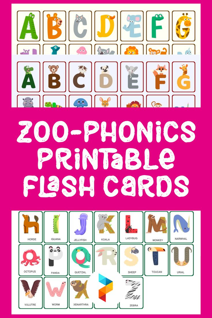 Fun And Educational Zoo-Phonics Flash Cards - Zoo Phonics Flash Cards Free Printable