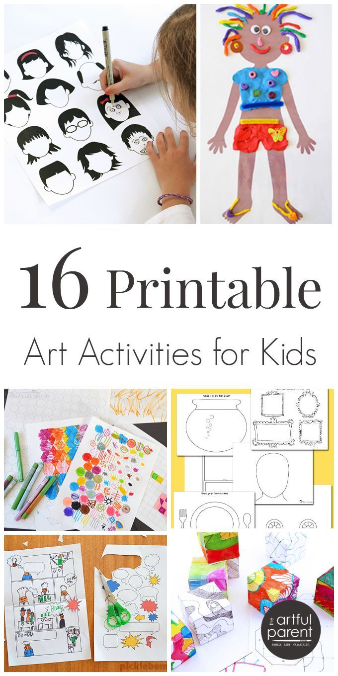 Fun And Free Printable Art Activities For Kids - Free Printable Art Projects