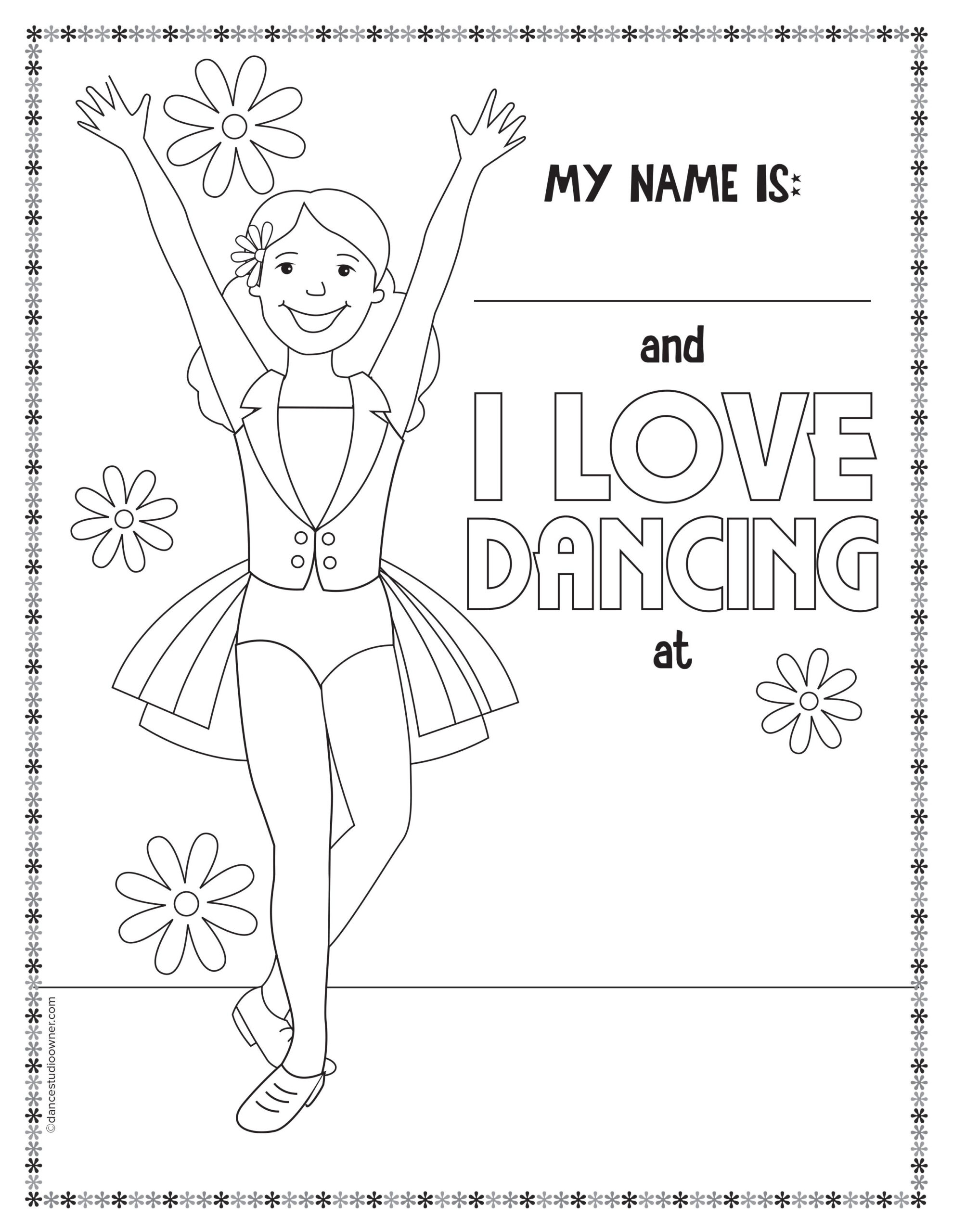 Get Free Printable Dance Coloring Pages! | Dance Coloring Pages - Free Printable Dance Pictures
