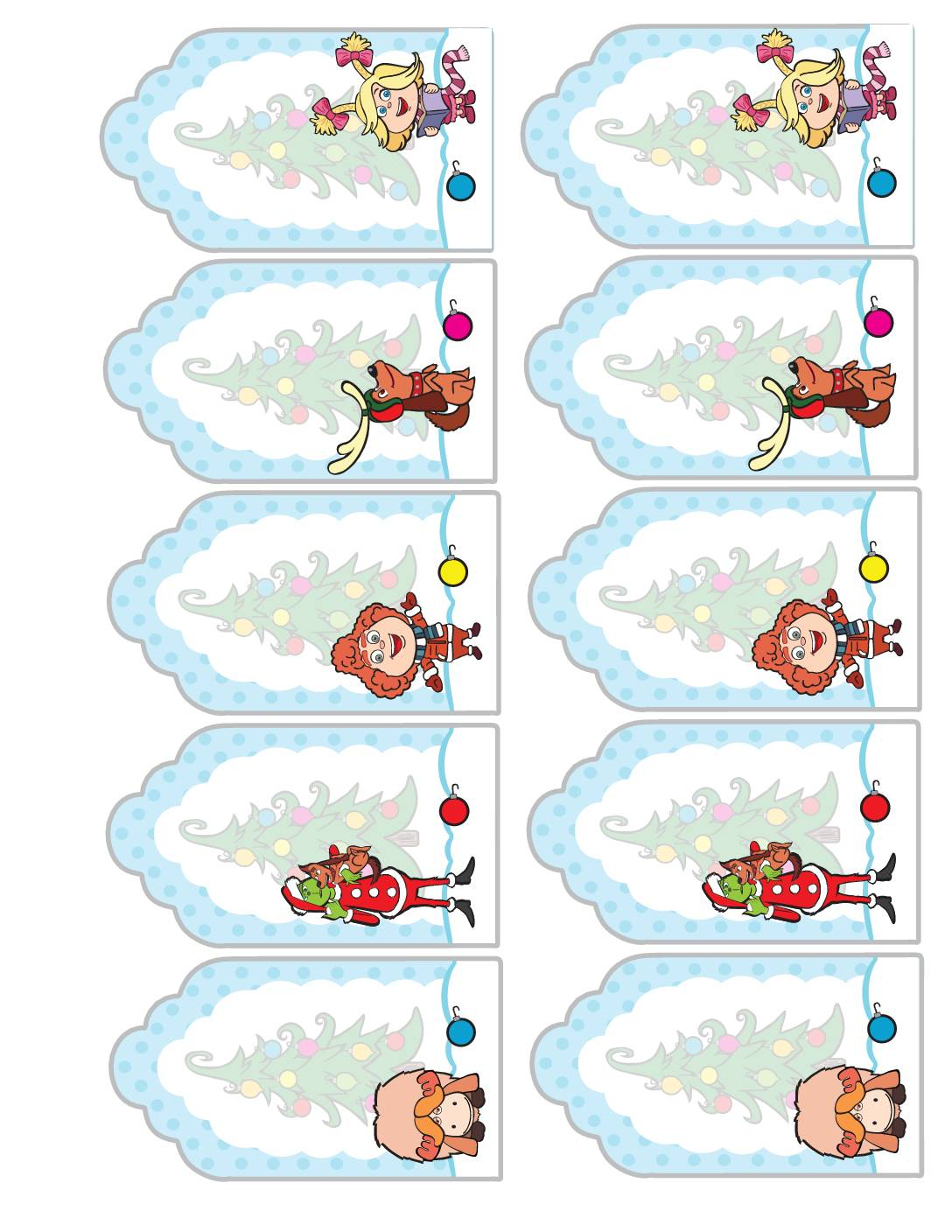 Gift Tags Grinch - Free Printable Grinch Gift Tags