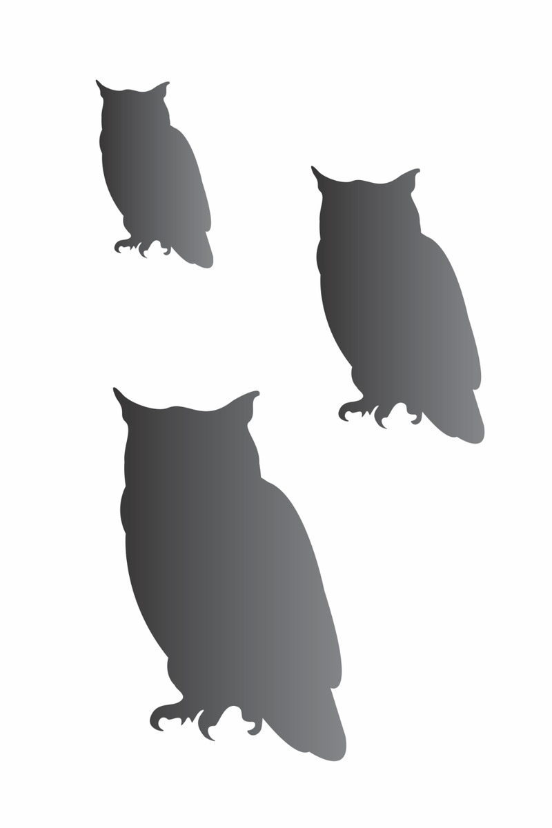 Great Horned Owl Stencil + Free Template Shape Wildlife Bird Country Barn Diy - Free Printable Country Stencils
