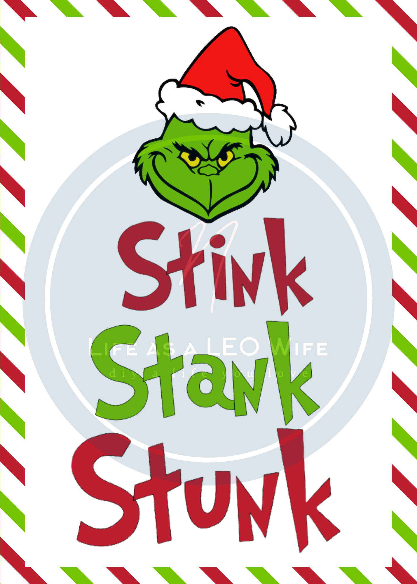 Grinch Movie Night Or Party Printables - Life As A Leo Wife - Grinch Card Printable