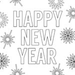 Happy New Year Coloring Pages Free Printable   Paper Trail Design   Free Printable 2018 New Years Coloring Pages
