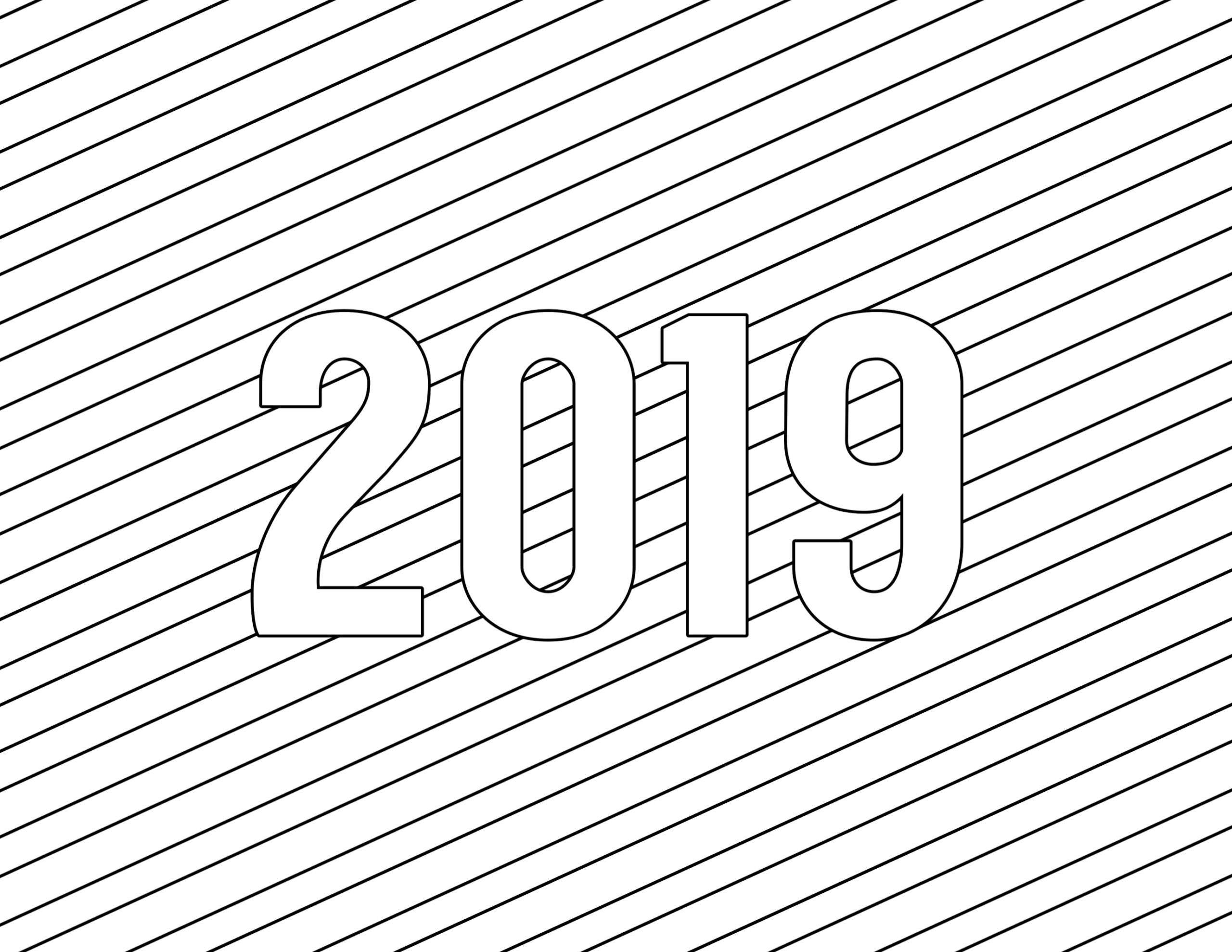 Happy New Year Coloring Pages Free Printable - Paper Trail Design - Free Printable 2018 New Years Coloring Pages