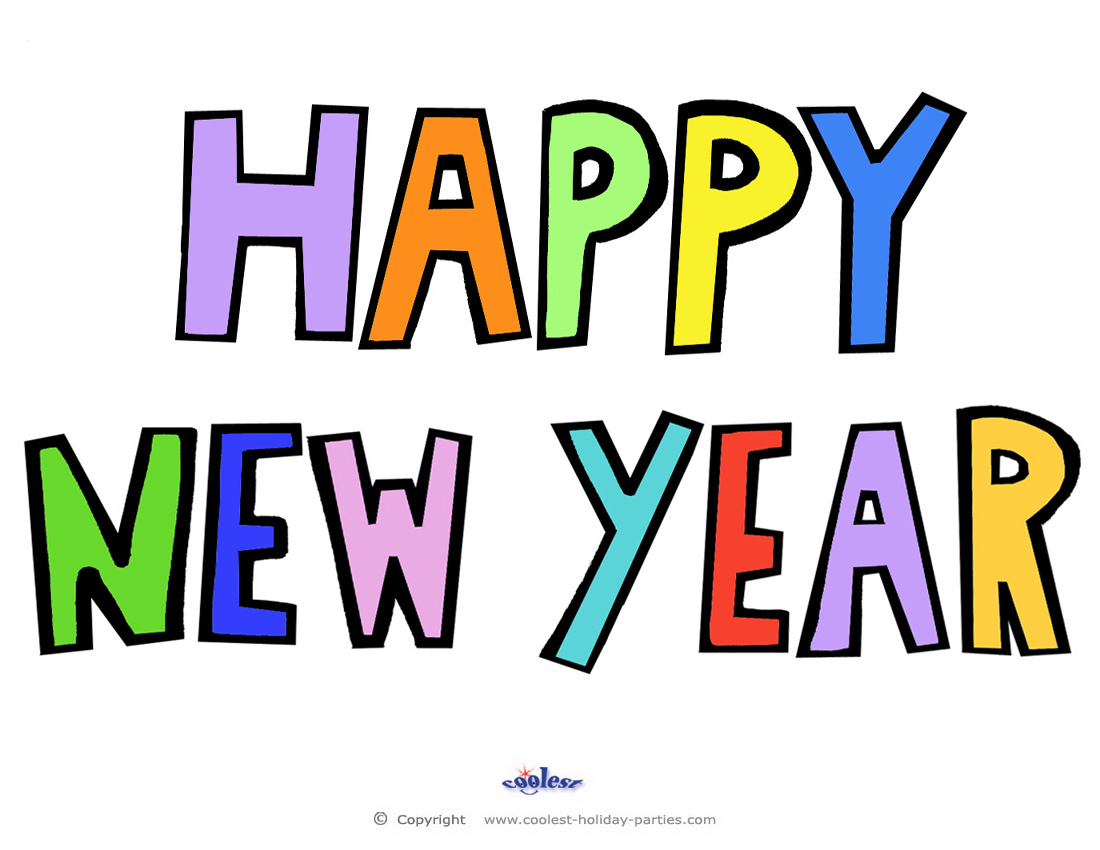 Happy New Year Free Printable - Free Printable Happy New Year Signs