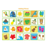 Hawaiian Bingo Game, 60 Different Cards, Kid'S Printable Party   Free Printable Hawaiian Bingo Cards
