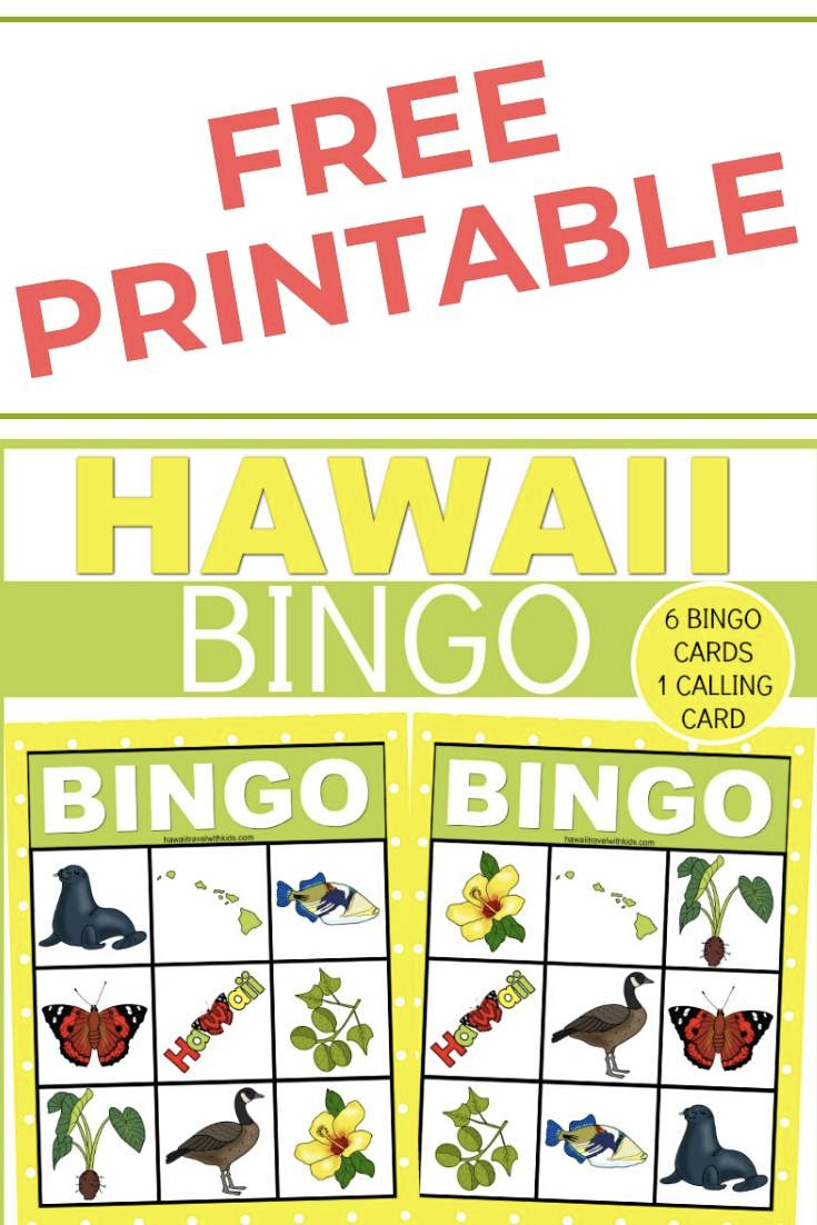 Hawaiian Bingo Game For Kids - Free Printable | Hawaii Travel With - Free Printable Hawaiian Bingo Cards