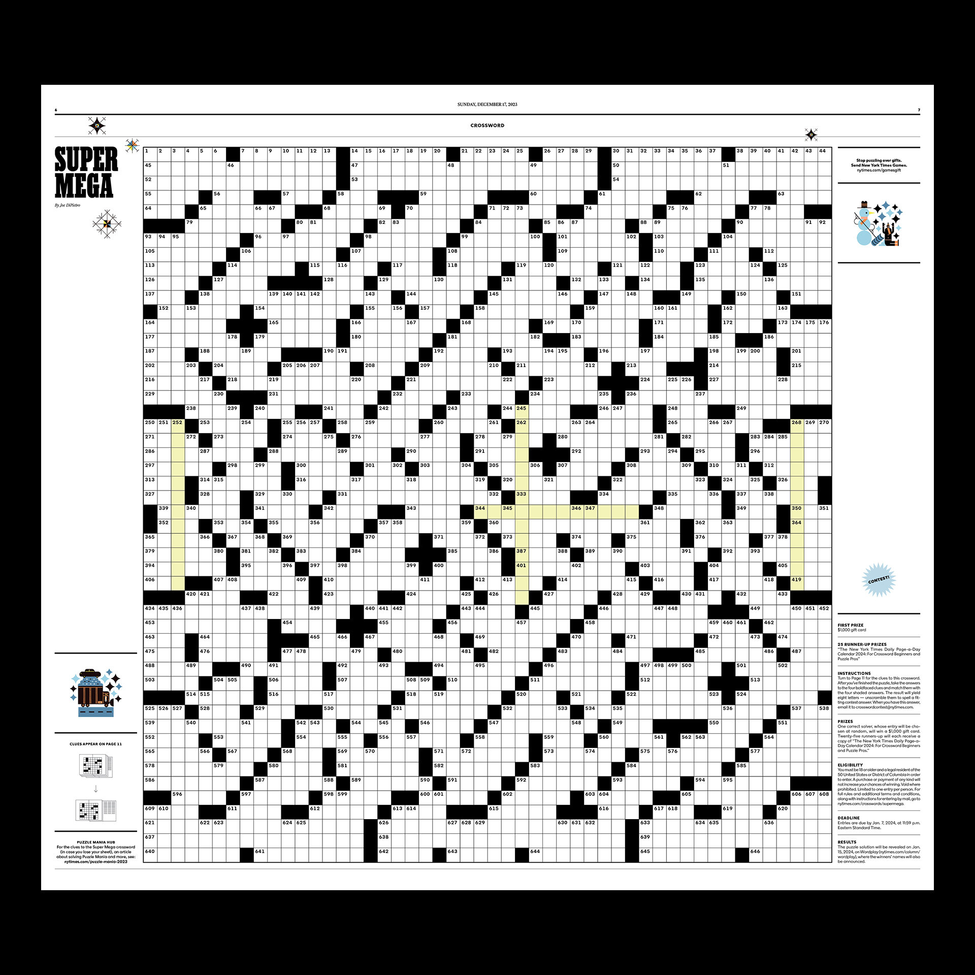 How To Solve The 2023 Puzzle Mania Super Mega Crossword - The New - Ny Times Free Print Crossword