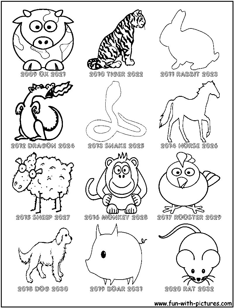 Incredible Printable Chinese Zodiac Sign Worksheet | New Year - Free Printable Chinese Zodiac Signs