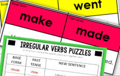 Free Printable Verb Games