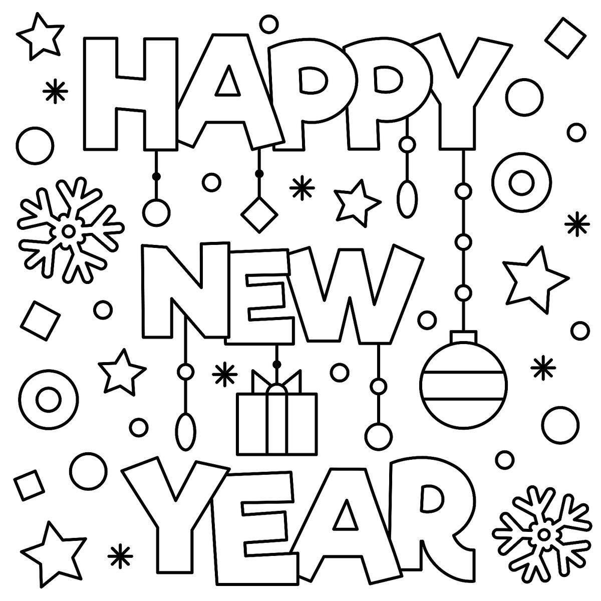 January Coloring Pages - Best Coloring Pages For Kids - Free Printable 2018 New Years Coloring Pages