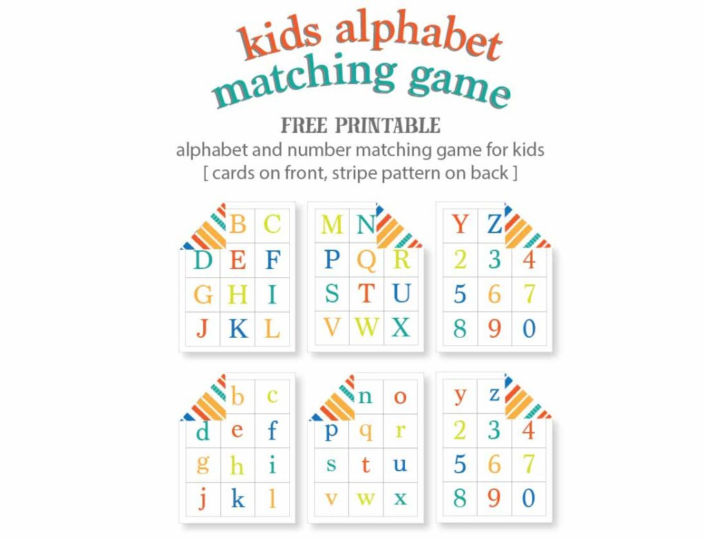Kids Alphabet Matching Game - Free Printable | Live Craft Eat - Free Printable Alphabet Games And Activities