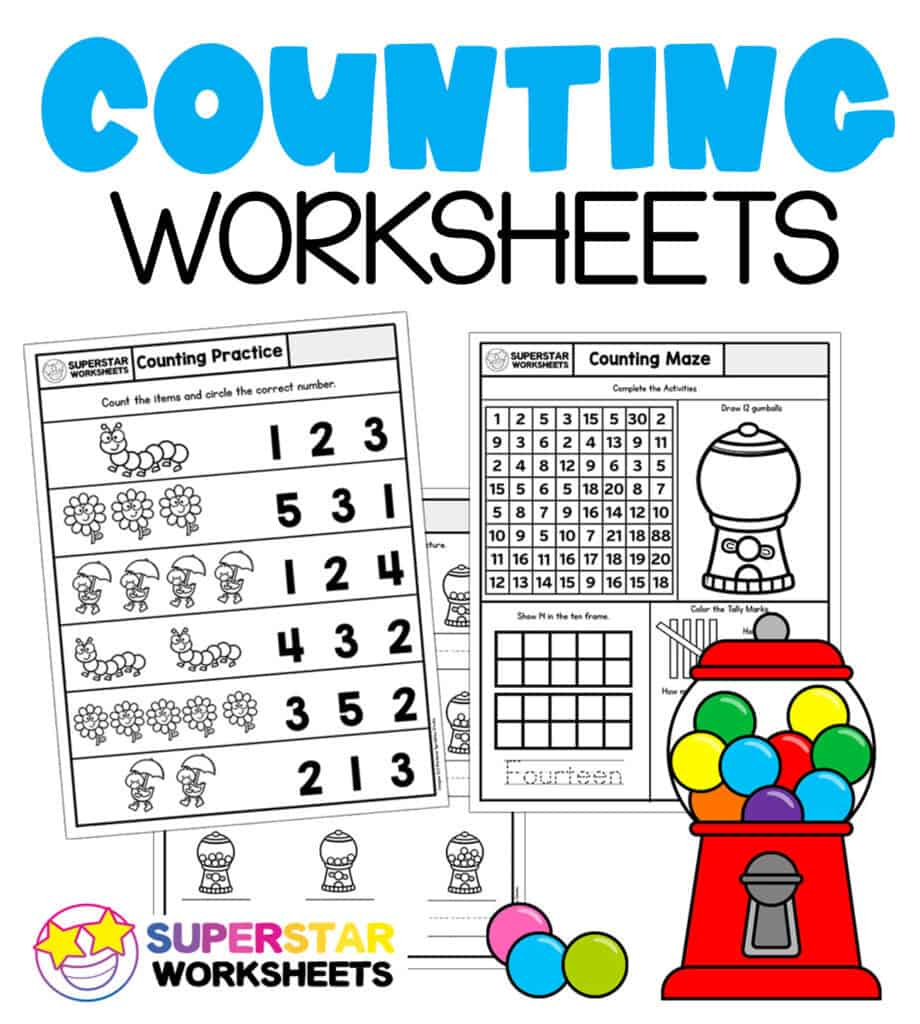 Kindergarten Math Worksheets - Superstar Worksheets - Free Homework Printables For Kindergarten