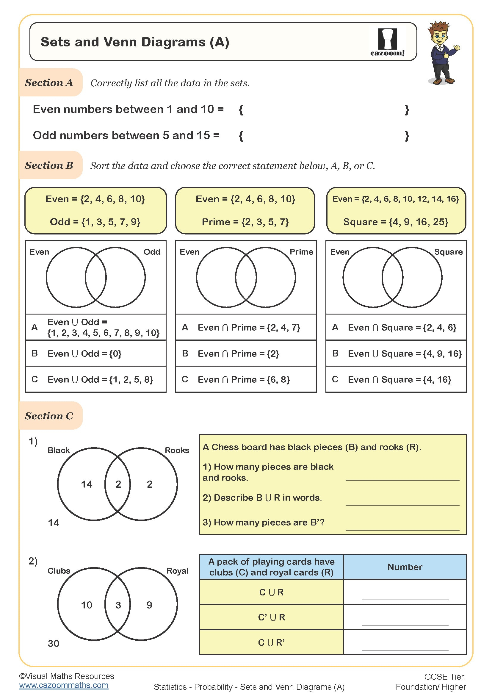 Ks4 Maths Worksheets - Printable Maths Worksheets Ks4 | Cazoom Maths - Free Printable Maths Worksheets Ks4